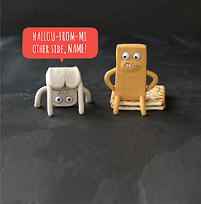 Cheesy Birthday Card - Hallou-from-mi!