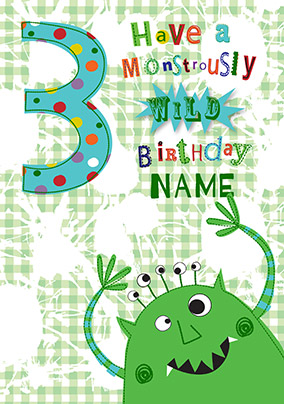 3rd Birthday Monstrously Wild Card