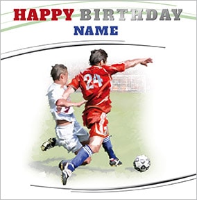 Football Personalised Birthday Card