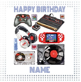 Gamer Personalised Birthday Card