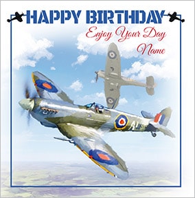 In Flight Personalised Birthday Card