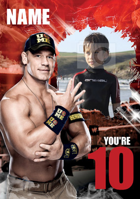 John Cena Editable Age Birthday Card