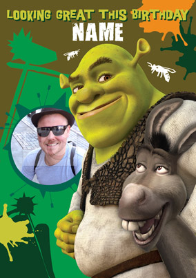 Shrek Birthday Card - Looking Great