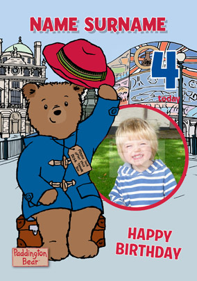 Paddington Bear - Photo Upload Birthday Card