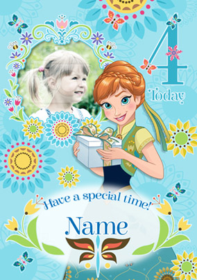 Disney's Frozen Birthday Card - 4 Today Photo Upload