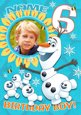 Disney's Frozen Birthday Card - Birthday Boy 6 Today