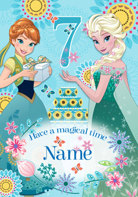 Disney's Frozen Birthday Card - Magical 7th Birthday