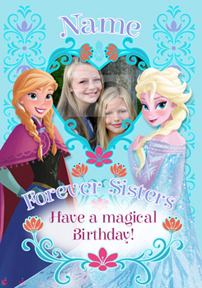Disney's Frozen Birthday Card - Forever Sisters Photo Upload