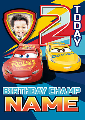 Lightning McQueen Birthday Card - Cars 3