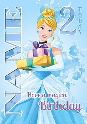 Cinderella 2 Age Birthday Card