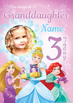 Disney Princess Granddaughter Birthday Card