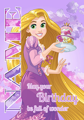 Rapunzel Birthday Card