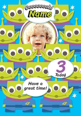 Disney Toy Story - Birthday Card Age 3