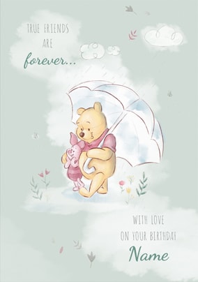 Pooh & Piglet Birthday Card