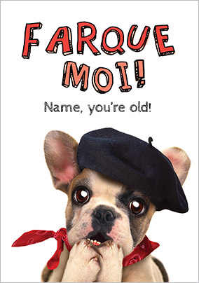 Frenchie Humorous Birthday Card