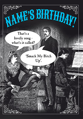Lovely Song Humorous Birthday Card