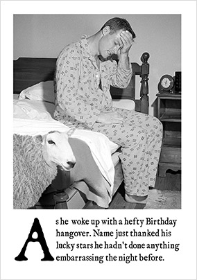 Hefty Birthday Hangover Birthday Card