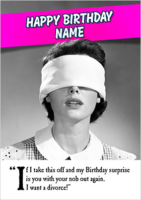 Birthday Surprise Personalised Card