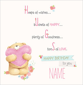 Hugs Forever Friends Birthday Card