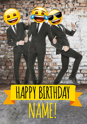 Emoji - Birthday Card Jazzy Lads