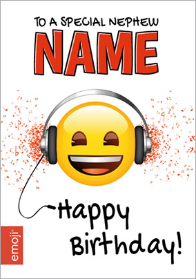 Emoji - Birthday Card A Special Nephew