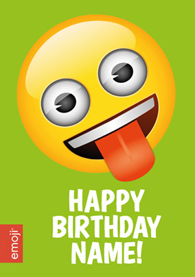 Emoji - Birthday Card Roll around Laughing