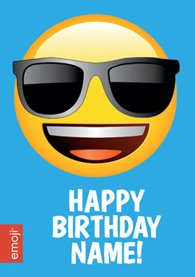 Emoji - Birthday Card Wearing Shades