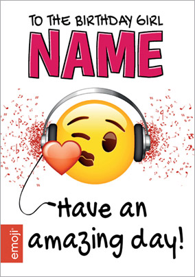 Emoji - Birthday Card Birthday Girl