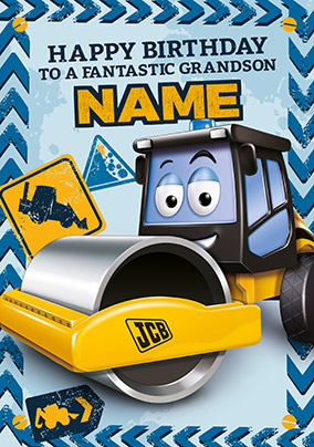 Fantastic Grandson Rex Roller Birthday Card