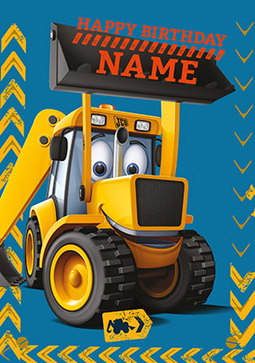 Happy Birthday Joey JCB Personalised Card