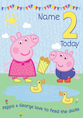Peppa Pig - Birthday Card 2 Today