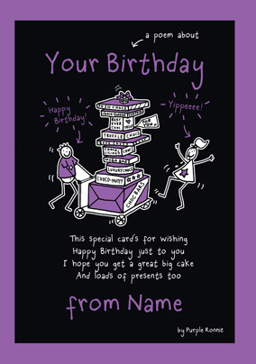 Purple Ronnie - A Poem about your Birthday