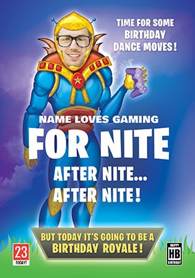 For Nite After Nite Spoof Photo Birthday Card