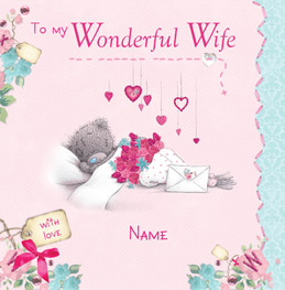 Me To You - Birthday Wonderful Wife Card