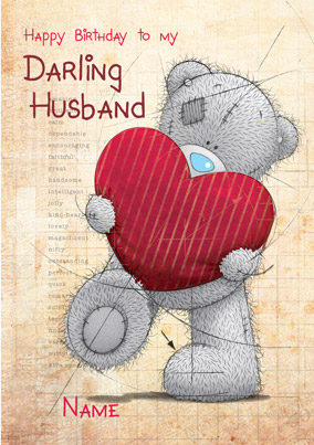 Me To You - Birthday Darling Husband Card