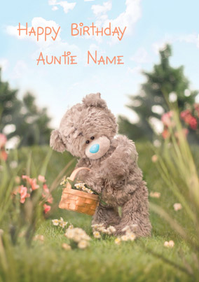 Me To You Photo Finish - Auntie Birthday Garden