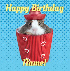 Guinea Pig Birthday Card