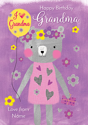 Grandma Bear Birthday Card