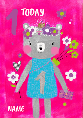 1 Today Raccoon Birthday Card