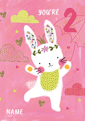2 Today Raccoon Birthday Card