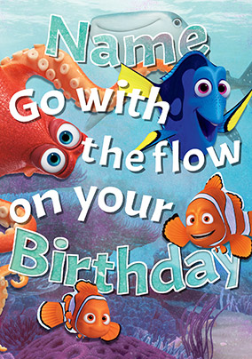 Finding Dory - Birthday Card Go with the Flow