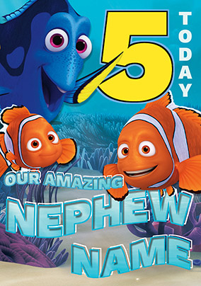 Finding Dory - Birthday Card Amazing Nephew