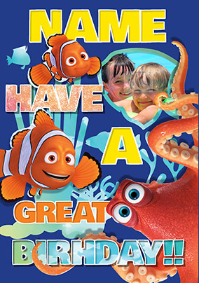 Finding Dory - Birthday Card Photo Upload Have a Great Birthday!