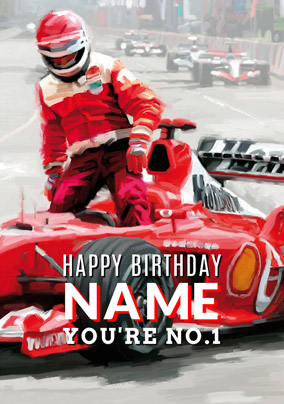 Man's World - Birthday Card You are No.1