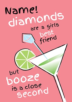 Fizz - Birthday Card Booze a close Second