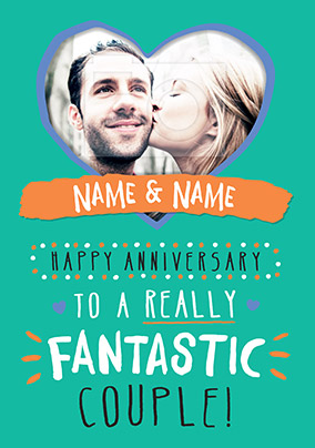 Fantastic Couple Anniversary Card - Rock Paper Awesome