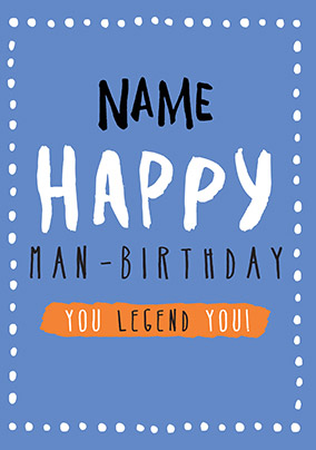 Birthday Card Man-Birthday - Rock, Paper, Awesome