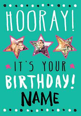 Hooray It's Your Birthday Card - Rock Paper Awesome