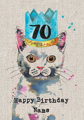 Sarah Kelleher - 70th Birthday Personalised Card