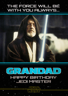 Star Wars A New Hope Grandad Birthday Card